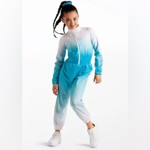 Weissman White and Blue Dance Costume